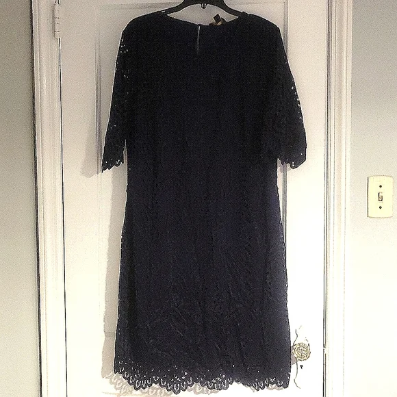 navy midi dress lace AX Paris Women's Navy Lace Ruched Detail Fishtail Midi Dress 10